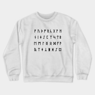 Runic Alphabet [Futhorc] Crewneck Sweatshirt